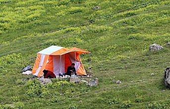 Turiste kiraladığı çadır geçim kaynağı oldu