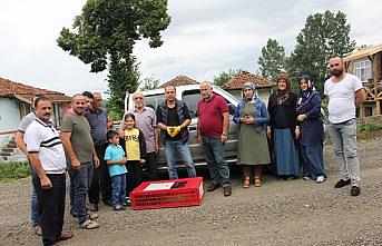 Ünye'de beç tavuğu dağıtıldı