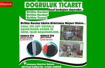 DOĞRULUK TİCARETTEN BAFRALI ESNAFLARA DUYURU