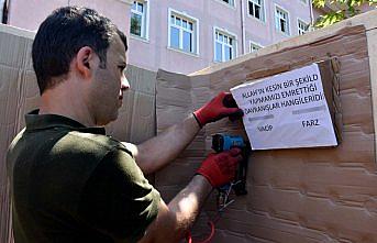 Aldıkları eğitimi labirentte yarışarak pekiştirdiler