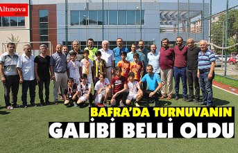 Bafra'da futbol turnuvası sona erdi