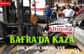 BAFRA'DA KAZA: 5 YARALI