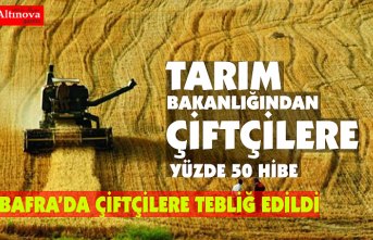 BAFRA’DA ÇİFTÇİLERE TEBLİĞ EDİLDİ