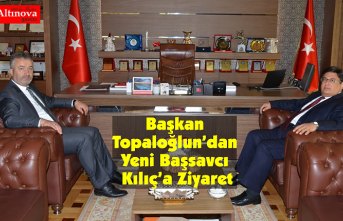 Başkan Topaloğlun’dan Yeni Başsavcı Kılıç’a Ziyaret