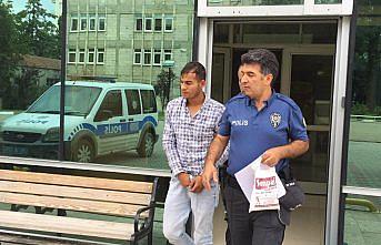 Camiden hırsızlık yaptığı iddia edilen kişi tutuklandı