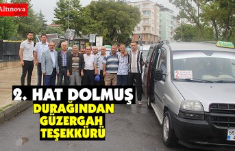 DOLMUŞÇULARDAN GÜZERGAH TEŞEKKÜRÜ