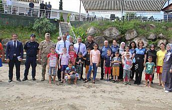 Giresun Sevgi Evlerinde kalan çocuklara rip akıntısı eğitimi