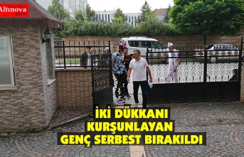 İKİ DÜKKANI KURŞUNLAYAN GENÇ SERBEST BIRAKILDI