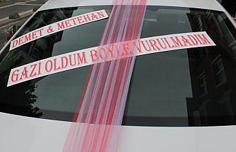 Kaymakamın makam aracı gaziye gelin arabası oldu