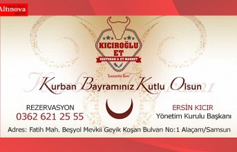 Kıcıroğlu Et Restoran'dan Kurban Bayram Mesajı