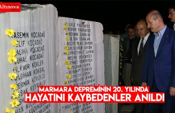 Marmara Depreminin 20. yılında hayatını kaybedenler anıldı