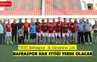 1930 Bafraspor ilk idmanına çıktı