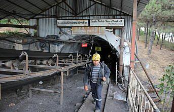 Amasya'da maden işçilerinin 