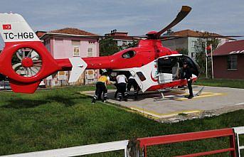 Ambulans helikopter kalp krizi geçiren hükümlü için havalandı