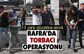Bafra'da "torbacı" operasyonu