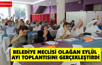 BELEDİYE MECLİSİ OLAĞAN EYLÜL AYI TOPLANTISINI GERÇEKLEŞTİRDİ