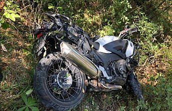Bolu'da şarampole devrilen motosikletin sürücüsü öldü