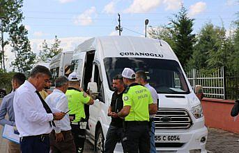 Çarşamba'da okul servisleri denetlendi