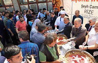 Cumhurbaşkanlığından Rize'de vatandaşlara aşure ikramı