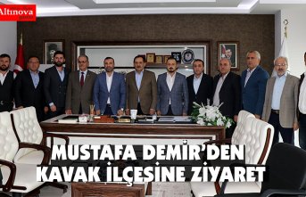Demir'den Kavak ilçesine ziyaret