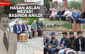 HASAN ASLAN MEZARI BAŞINDA ANILDI