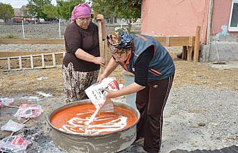 Havza'da kuşburnu marmelatı yapımına başlandı