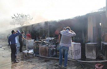 Kastamonu'da beyaz eşya deposunda yangın