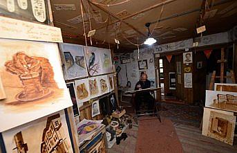 Resimlerinde boya yerine 