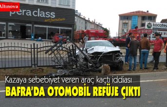 Bafra'da kazaya sebebiyet veren aracın kaçtığı iddiası