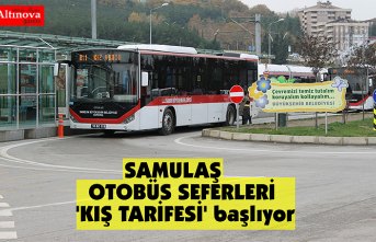 SAMULAŞ  OTOBÜS SEFERLERİ 'KIŞ TARİFESİ' başlıyor