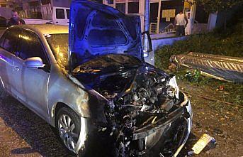 Sinop'ta araç yangını