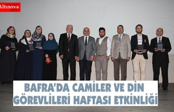 BAFRA’DA CAMİLER VE DİN GÖREVLİLERİ HAFTASI ETKİNLİĞİ