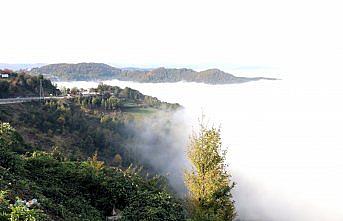 Bolu Dağı'nda sis güzel görüntüler oluşturdu