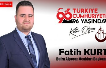 Fatih Kurt'tan 29 Ekim Cumhuriyet Bayramı Mesajı
