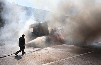 GÜNCELLEME - Anadolu Otoyolu'nda tır yangını