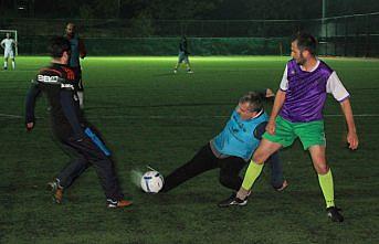 Havza'da veteranlar futbol maçı