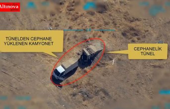 PKK/PYD-YPG'li teröristlere mühimmat ikmali yapan kamyonet böyle vuruldu