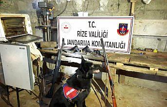 Rize'de ruhsatsız silah atölyesine operasyon: 2 gözaltı
