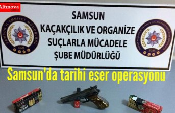 Samsun'da tarihi eser operasyonu