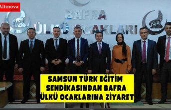 Samsun Türk Eğitim Sendikasından Bafra Ülkü Ocaklarına Ziyaret