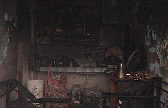 Samsun'da yanan ev kullanılamaz hale geldi