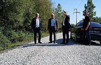 Terme'de Kargucak yolu tamamlandı
