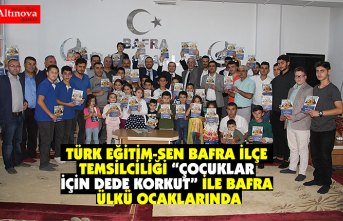 TÜRK EĞİTİM -SEN BAFRA İLÇE TEMSİLCİLİĞİ  “ÇOCUKLAR İÇİN DEDE KORKUT”  İLE BAFRA ÜLKÜ OCAKLARINDA