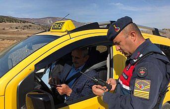 Amasya'da yük ve yolcu taşıyan araçlara denetim