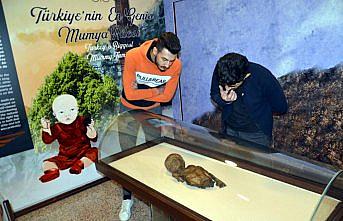 Amasya'daki mumyaların gerçek hayattaki görünümleri resmedildi