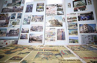 Babasının deprem fotoğraflarından oluşan arşivi oğluna emanet