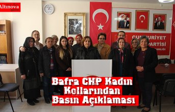 Bafra CHP Kadın Kollarından Basın Açıklaması