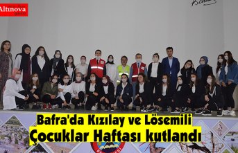 Bafra'da Kızılay ve Lösemili Çocuklar Haftası kutlandı
