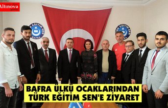 BAFRA ÜLKÜ OCAKLARINDAN TÜRK EĞİTİM SEN'E ZİYARET