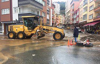 Giresun'daki sağanak yağış